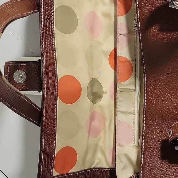 MAXX NEW YORK Satchel Bag Brown Buckle Detail Designer Purse Handbag Designer - Picture 3 of 7